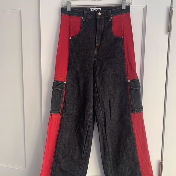 Iamgia Bessi High Waist Wide Leg Cargo 